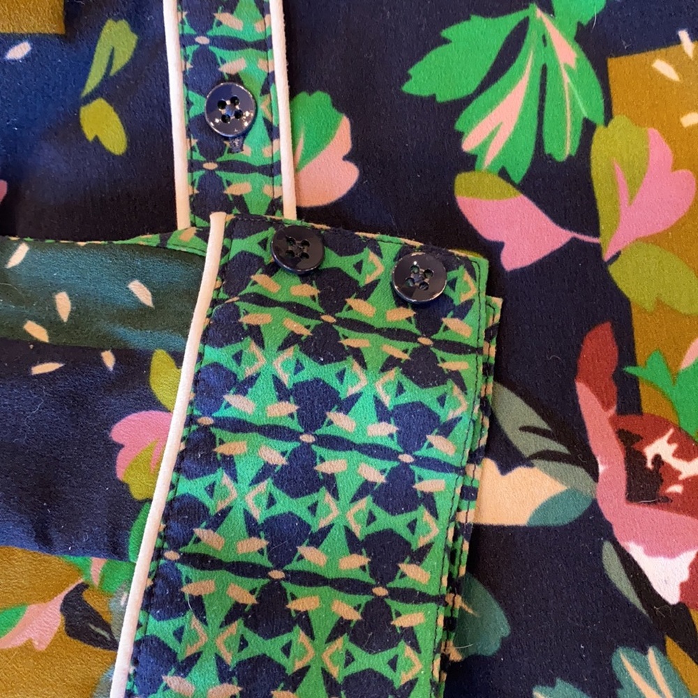 Cabi 5520 Bronco Patchwork Button Up Blouse - image 7